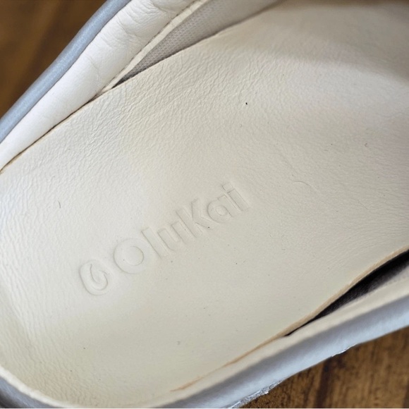 Olukai Hamani Gray Leather Slip On Clog Mules Loafers Shoes Size 9 New - Picture 10 of 15